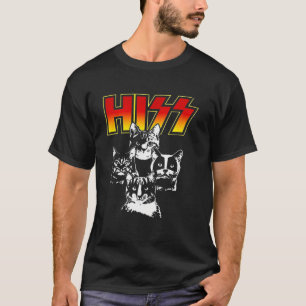 Hiss Funny Niedlich Cat Mama Kitten Cats Lover Roc T-Shirt