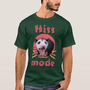 Hiss Mode Funny Opossum Hissing T-Shirt