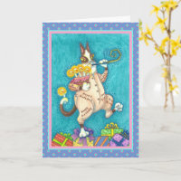 HISS N' FITZ CAT IM GEBURTSTAG ANZUG, CAKE & CANDL