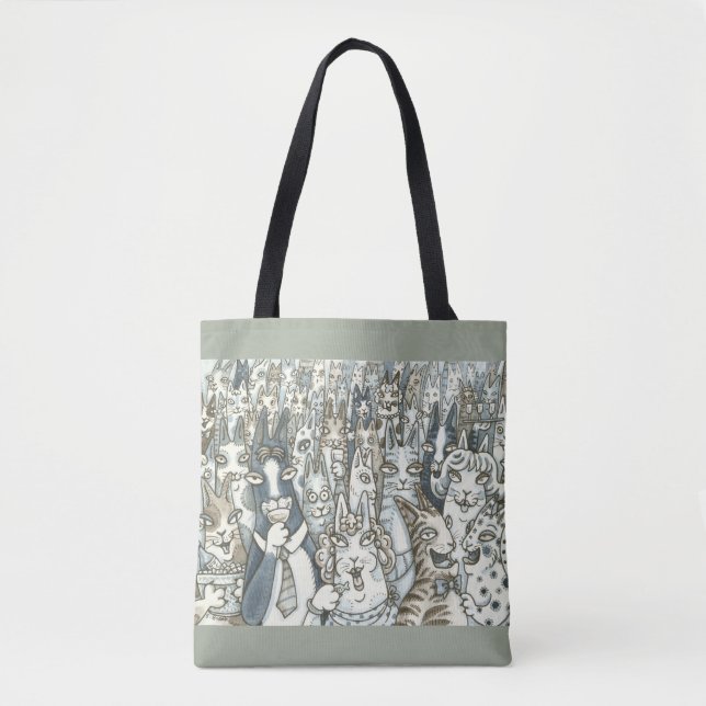 Hiss N' Fitz CAT PARTY TOTE BAG (Vorderseite)