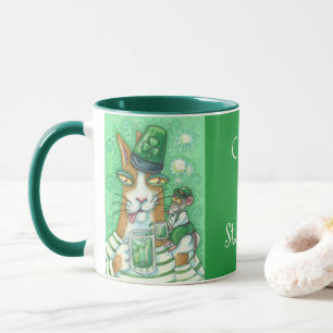 Hiss N' Fitz Cat Rat ST. PATRICK'S DAY COMBO TASSE