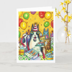 HISS N' FITZ CATS, KITTENS, MIK, FUNNY BIRTHDAY KARTE