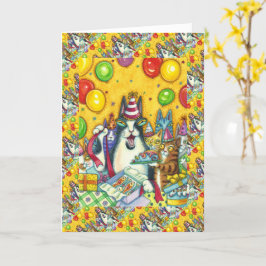 HISS N' FITZ CATS, KITTENS, MIK, FUNNY BIRTHDAY KARTE