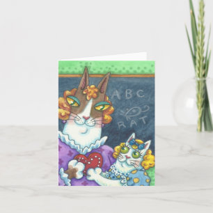 Hiss N' Fitz Cats LEHREN PET VALENTINE CARD Feiertagskarte