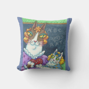 Hiss N' Fitz Cats LEHREN VALENTINE THROW PILLOW Kissen