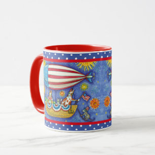 HISS N' FITZ CATS & MOUSE IM 4. JULI ZEPPELIN TASSE