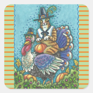 HISS N' FITZ KATZE AUF ERNTEDANK TÜRKEI STICKERS