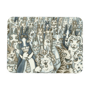 Hiss N' Fitz KATZENPARTY MAGNET *Anpassen