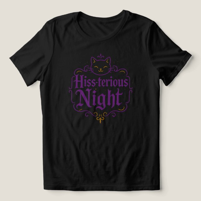 Hiss-zärtliche Nacht | NUR SCHWARZ Tri-Blend Shirt (Design Vorderseite)