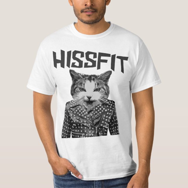 Hissfit Rebellennichtpassen-Miezekatze-Katze T-Shirt (Vorderseite)