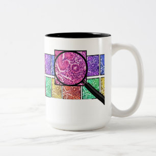 Histologe Gifts Magnified Cells Design Zwei-Tone  Zweifarbige Tasse
