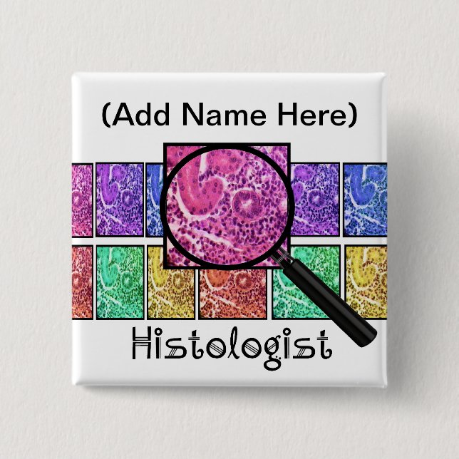 Histologin gibt Zellendesign Button (Vorderseite)