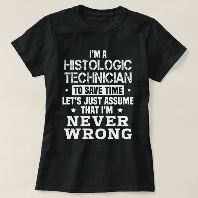 Histologischer Techniker T-Shirt (Design vorne)