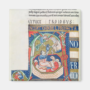Historiated Initiale "A" Daniel darstellend Magnet