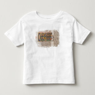 Historiated Initiale "E" Jonas darstellend Kleinkind T-shirt