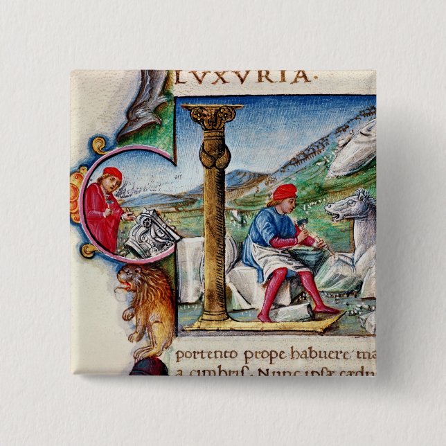 Historiated Initiale 'L Button (Vorderseite)