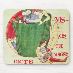 Historiated Initiale "Q" Textilkaufmänner Mousepad