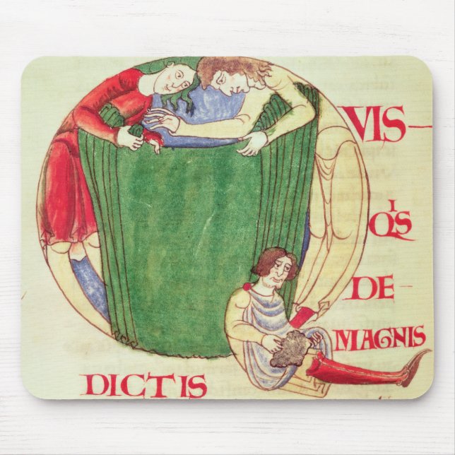 Historiated Initiale "Q" Textilkaufmänner Mousepad (Vorne)