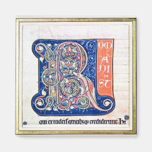 Historiated Initiale "R" 2 Magnet