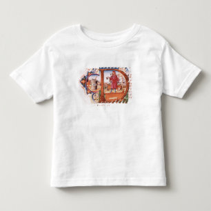 Historiated zeichnen "D ab", das einen Apotheker Kleinkind T-shirt