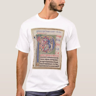 Historiated zeichnen "P ab", das eine Eberjagd T-Shirt