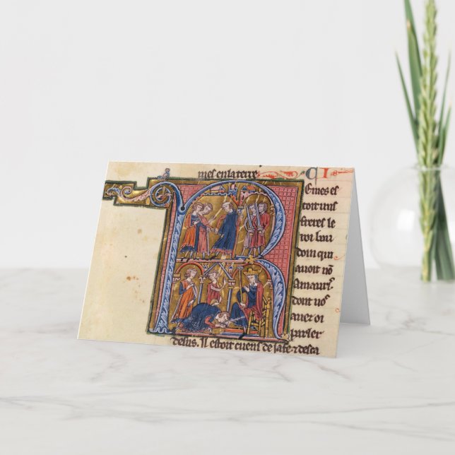 Historiated zeichnen "R ab", das den Sultan (Vorderseite)