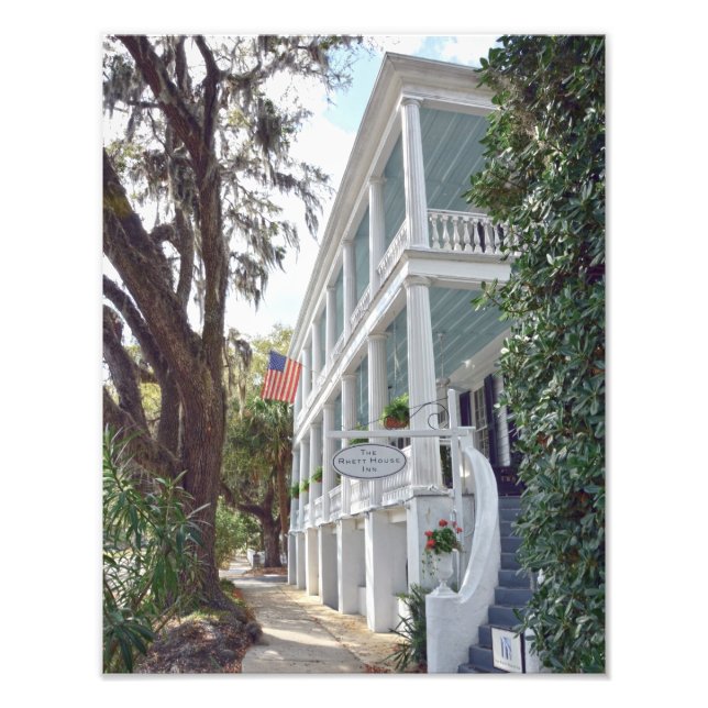 Historic Beaufort, South Carolina, Inn 11x14 Fotodruck (Vorne)