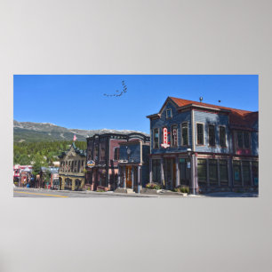 Historic Breckenridge Street, Colorado Poster