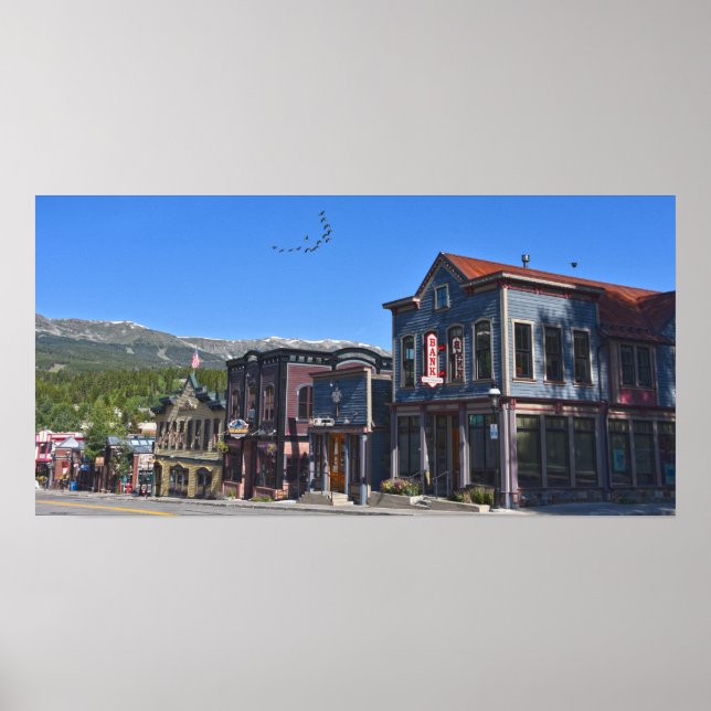 Historic Breckenridge Street, Colorado Poster (Vorne)