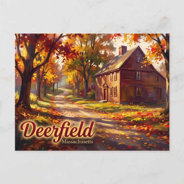 Historic Deerfield USA Postkarte (Vorderseite)