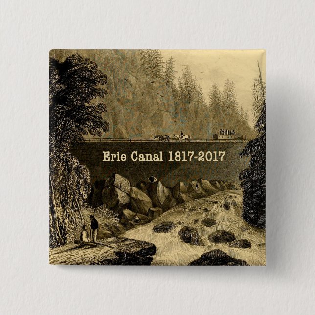 Historic Erie Canal Bicentennial Years Button (Vorderseite)