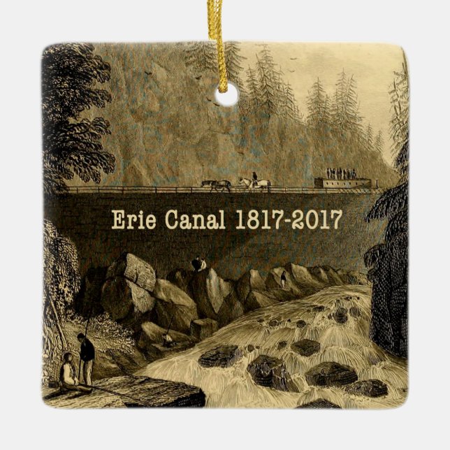 Historic Erie Canal Bicentennial Years Keramikornament (Vorderseite)