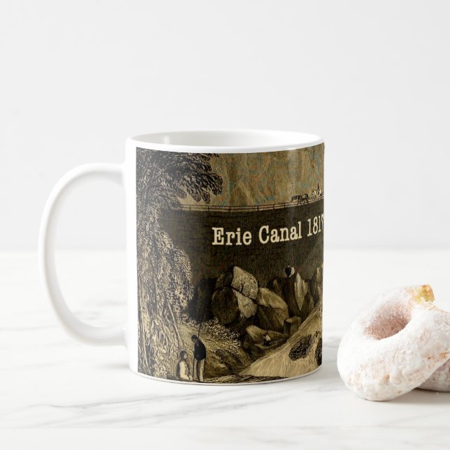 Historic Erie Canal Bicentennial Years Tasse (Mit Donut)