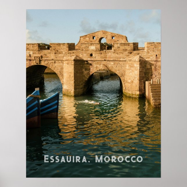 Historic Essaouira Morocco authentic travel photo  Poster (Vorne)