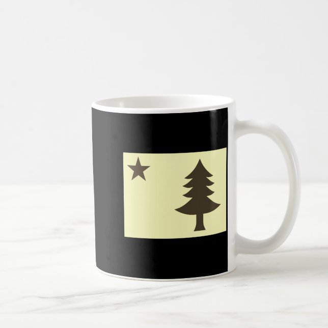Historic Flag Of Maine 1901 1909  Kaffeetasse (Rechts)