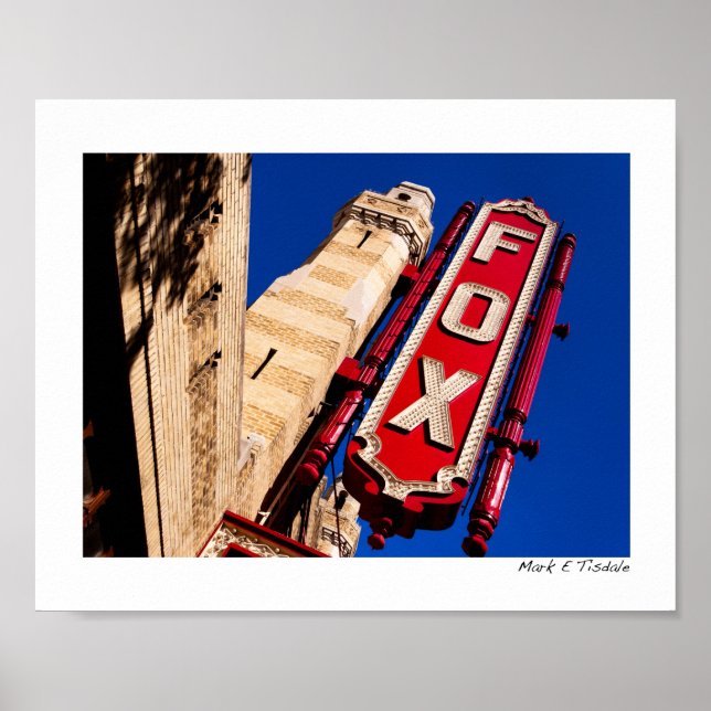 Historic Fox Theater in Atlanta Georgia - Klein Poster (Vorne)