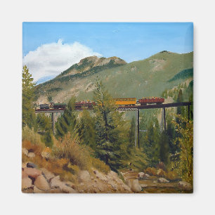 Historic Georgetown Colorado Steam Motor Train Ma Magnet