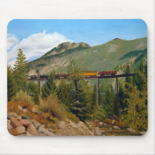 Historic Georgetown Colorado Steam Motor Train Mousepad