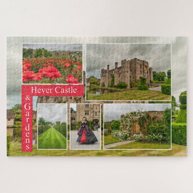 Historic Hever Castle & Gardens Kent Scenic Puzzle (Horizontal)