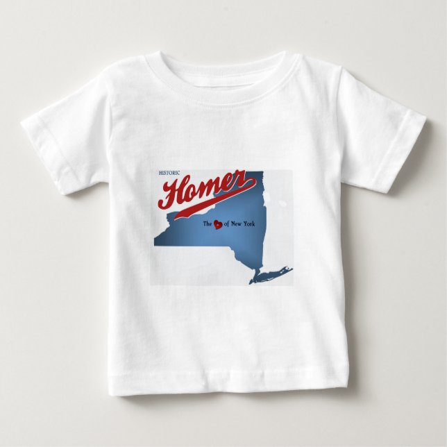 HIstoric Homer: Das Herz von NY Baby T-shirt (Vorderseite)