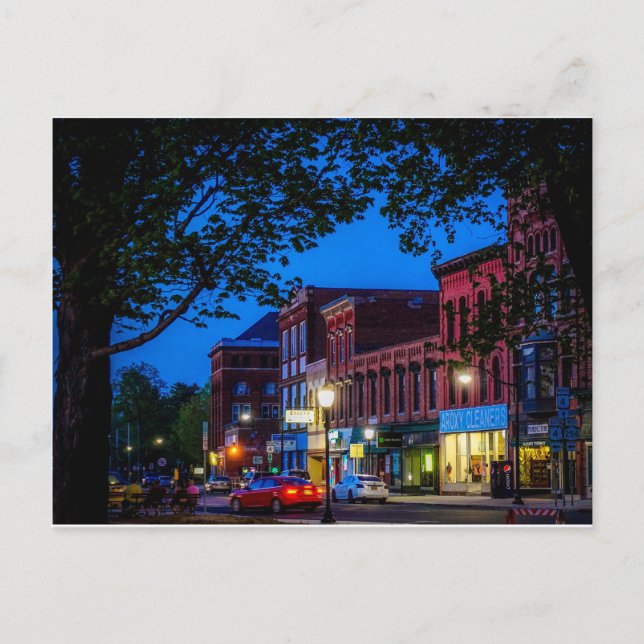 Historic Hudson Falls Postkarte (Vorderseite)