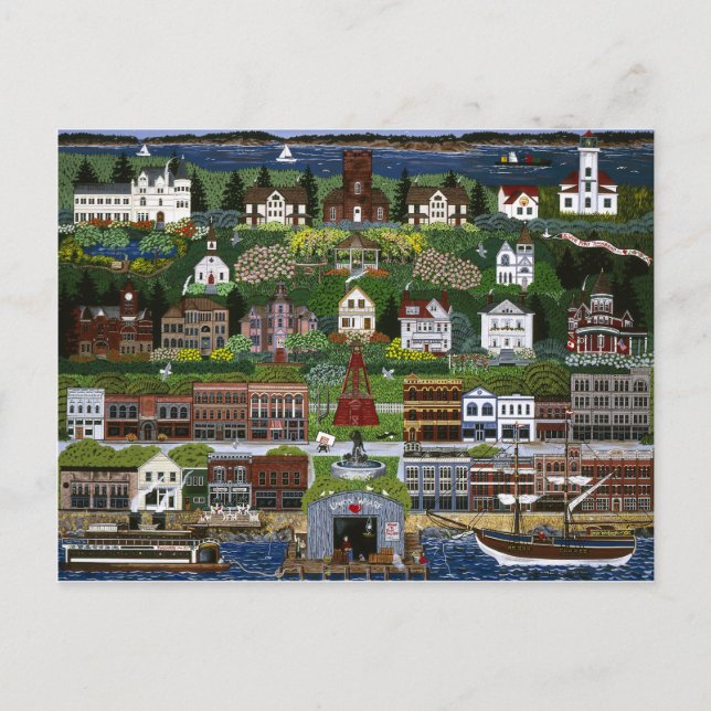 Historic Port Townsend, Washington Postkarte (Vorderseite)