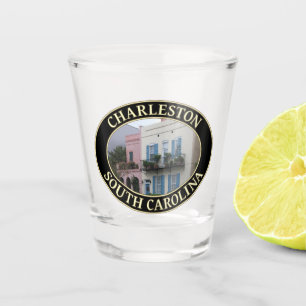 Historic Rainbow Row Zuhause, Charleston, SC Schnapsglas