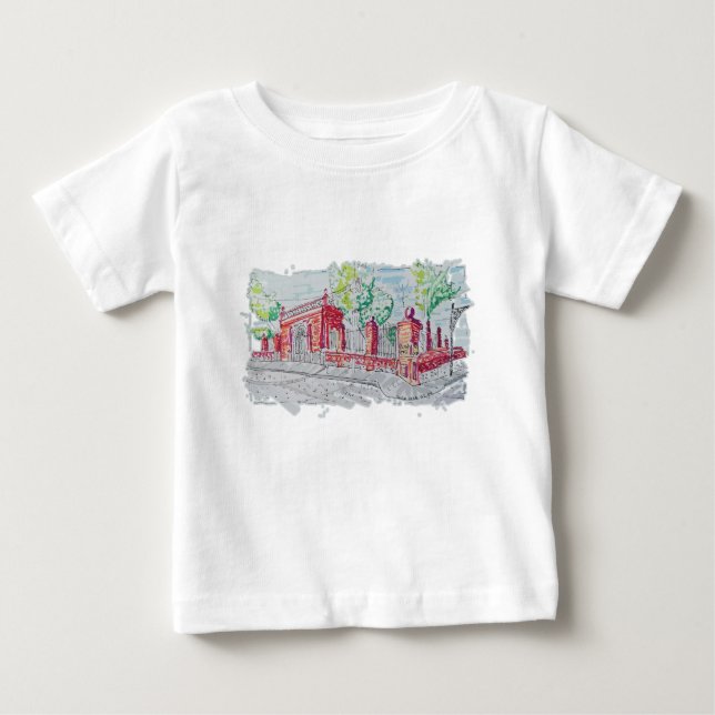 Historic Red Brick Entrance Baby T-shirt (Vorderseite)