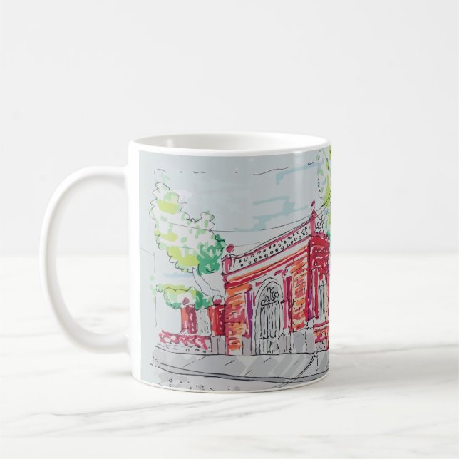 Historic Red Brick Entrance Kaffeetasse (Links)