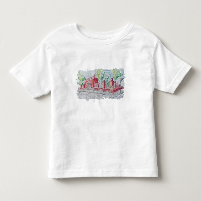 Historic Red Brick Entrance Kleinkind T-shirt (Vorderseite)