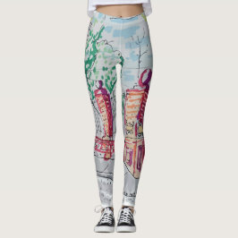 Historic Red Brick Entrance Leggings