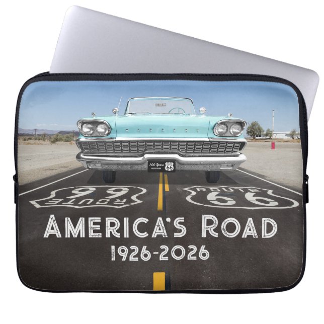 Historic Route 66 Centennial Laptopschutzhülle (Vorderseite)