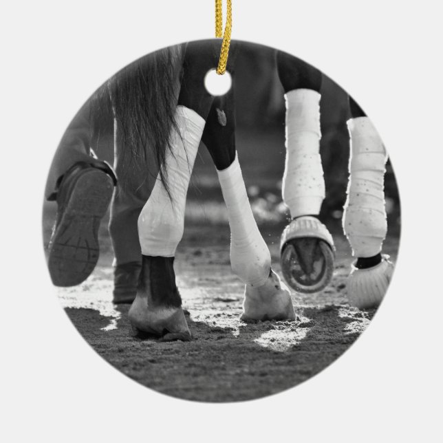 Historic Saratoga Race Course-Step Nicely Keramik Ornament (Vorne)