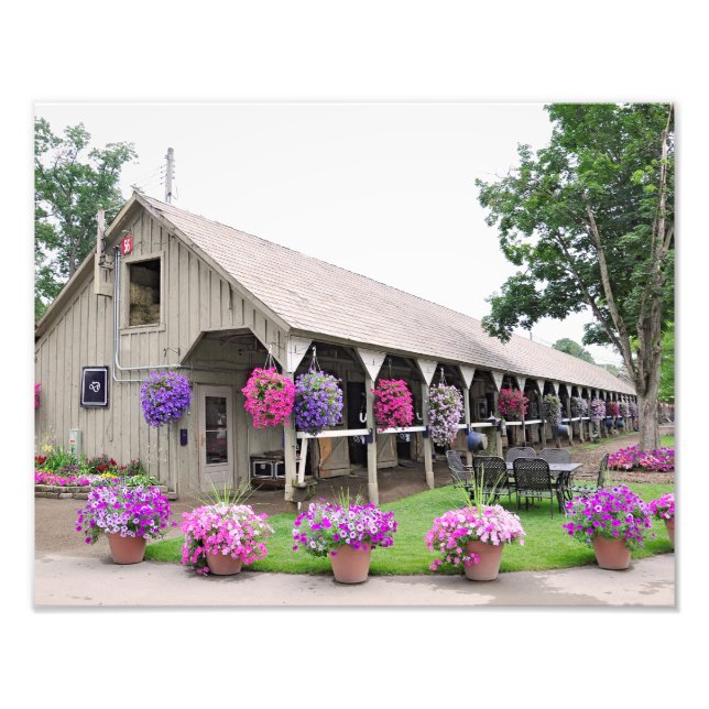 Historic Saratoga Stables Fotodruck (Vorne)